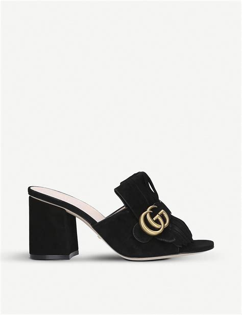 replica gucci mules|gucci suede mules.